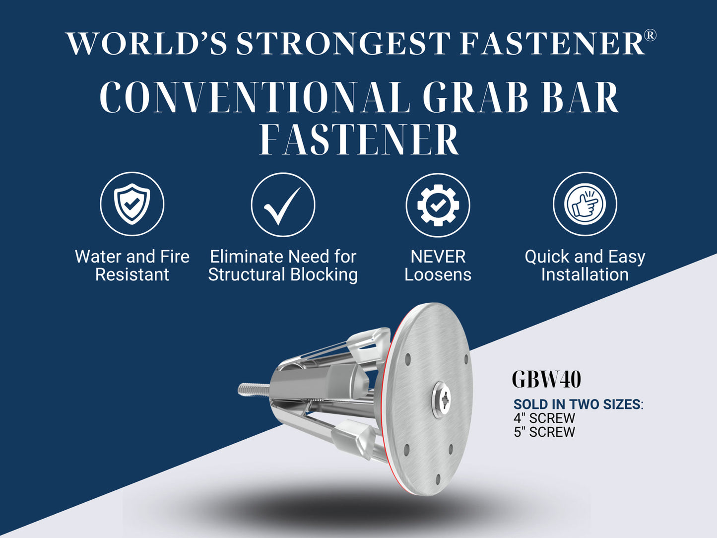 Grab Bar Fastener