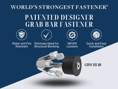 Designer Grab Bar Fastener