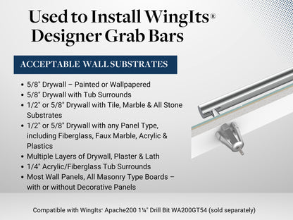 Designer Grab Bar Fastener