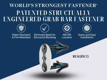 Structurally Engineered Grab Bar Fastener
