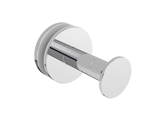 MODERN Elegance™ Glass Mounted Single Button Robe Hook