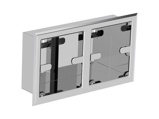 Recessed Double Toilet Paper Holder
